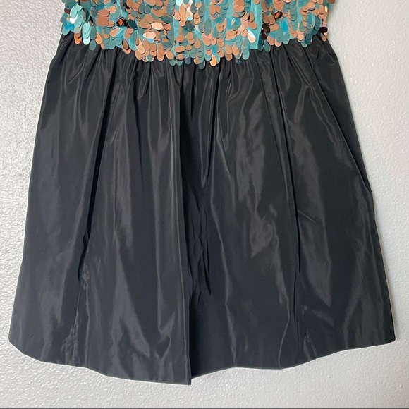 NWT Plenty by Tracy Reese Paillette Flutter Sequin Taffeta Mini Dress Size 8P - Picture 4 of 11